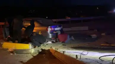 Kavşakta feci çarpışma! Hamile kadın hastaneye kaldırıldı