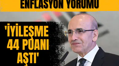 Bakan Şimşek'ten çarpıcı enflasyon yorumu: 'İyileşme 44 puanı aştı'