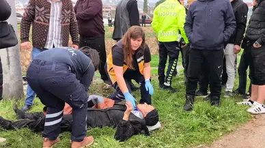 Akhisar’da can pazarı: Otomobil dere yatağına düştü!