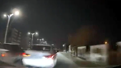 Kaza kamerada: Makas atan sürücü araca çarpıp olay yerinden kaçtı!