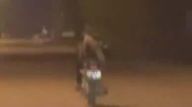 Hatay'da trafiği felç eden delilik! Motosikletli ölümle flört etti...