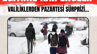 Eğitime kar engeli! Valiliklerden pazartesi sürprizi...