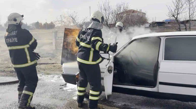 Dumanı çıktı, ateş püskürttü... Aksaray’da sabah trafiğine alevli giriş!
