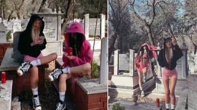 Mezarlıkta Görülmemiş Saygısızlık! Sosyal Medyada Tepkiler Çığ Gibi