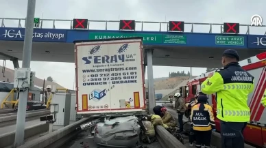 Kuzey Marmara Otoyolu Pendik Kurnaköy Gişeleri'nde Kaza Meydana Geldi