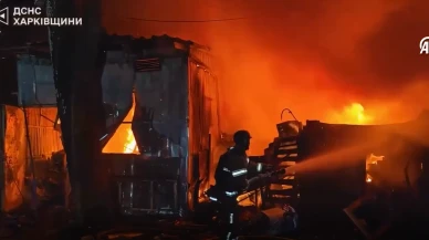 Harkiv Gece Saatleerinde İHA'lar Tarafından Bombalandı