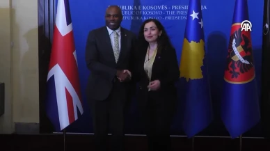 İngiltere Dışişleri Bakanı Lammy Priştine'de Temaslarda Bulundu