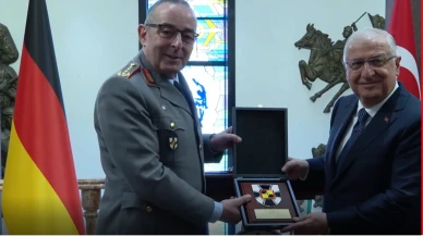Milli Savunma Bakanı Yaşar Güler Almanya Genelkurmay Başkanı Carsten Breuer’i Ankara’da Kabul Etti