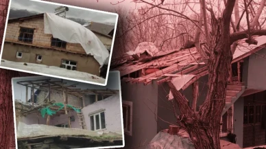 Van’da Doğa Felaketi! 50’den Fazla Evin Çatısı Uçtu, Ağaçlar Kökünden Söküldü