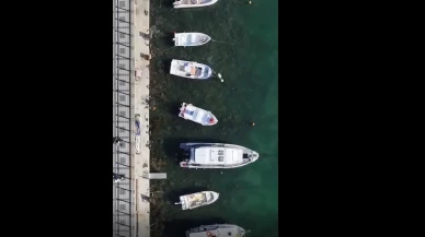 Beykoz Sahili'ndeki Müsilaj Havadan Görüntülendi