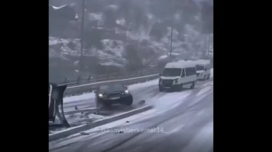 Kayseri-Malatya Karayolu'nda Buzlanma Kazaya Neden Oldu