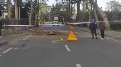 Sarıyer'de Yolda Büyük Çökme: Patlama Korkusu!