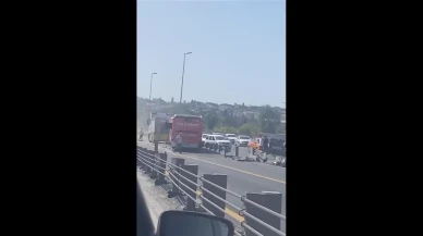 İstanbul’da Metrobüs Taşınırken Kaza: Trafik D-100’de Durdu
