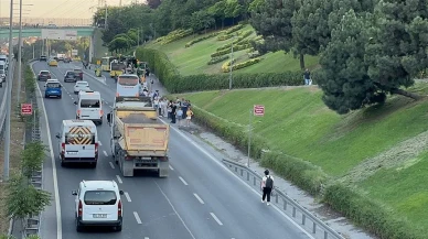 Hasdal-Okmeydanı Yolunda Kaza: Kamyon Devrildi, Uzun Kuyruklar Oluştu