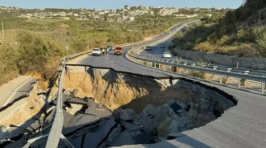 Kuşadası–Söke Kara Yolunda Yol Çöktü: Kuşadası İstikameti Trafiğe Kapatıldı