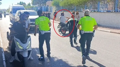 Polis denetiminde nefes kesen anlar: Motosikletli sürücü böyle kaçtı!