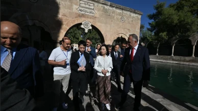Prenses Akiko kutsal mekânda: Balıklara yem attı, kedi sevdi