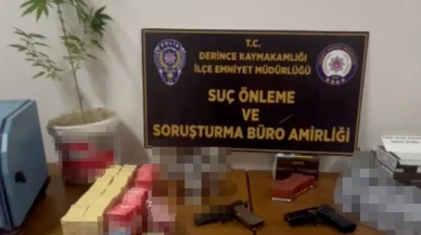 Kaçak tütüncüye operasyon: Silahlar ele geçirildi