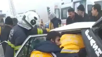 Gaziantep’te feci zincirleme kaza! 3 araç birbirine girdi