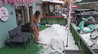 Gece yarısı saldırı: Zonguldak’ta kardan adam tekme tokat parçalandı!