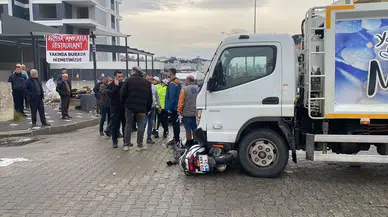 Aydın’da feci kaza! Çöp kamyonetiyle motosiklet  çarpıştı