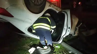 Hatay’da takla atan otomobilde facia! 1 yaşındaki bebekten yürek burkan haber geldi