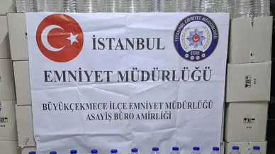 Zehir tacirlerine darbe...Büyükçekmece’de kaçak alkol operasyonu!