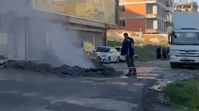 Avcılar’da felaket kıyısı: Doğal gaz borusu hasar gördü