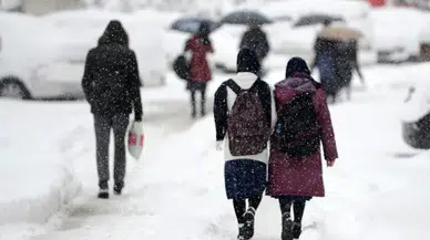 Kar yağışı eğitimi vurdu... Üç ilçede taşımalı eğitime ara verildi!