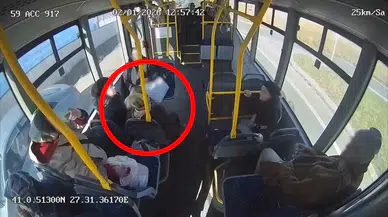 Otobüs şoförü, kalp krizi geçiren yolcuyu kurtardı!