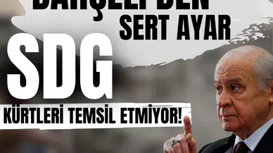 Bahçeli'den sert ayar: SDG kürtleri temsil etmiyor!