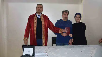 Gaziantep’te kar yağdı, aşk engel tanımadı: Belediye nikahlarını evde kıydı!