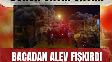 Bursa cayır cayır... Bacadan alev fışkırdı, mahalle sokağa döküldü!