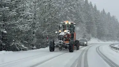 Karabük’te kış geri döndü! Yüksek kesimler beyaza büründü