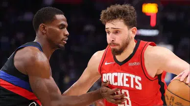 Tribünler ayakta: Alperen Şengün parladı, Rockets evinde Pistons'u devirdi