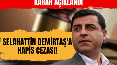 Cumhurbaşkanına hakaret davasında karar açıklandı: Selahattin Demirtaş'a hapis cezası!