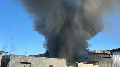 Bodrum’da alevler yükseldi! İşçilerin konteyneri kül oldu