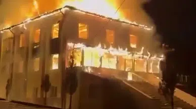 Bolu’da yangın kabusu! Cami küle döndü