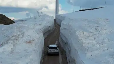 Böylesi ne görüldü ne duyuldu! Tokat’ta 6 metrelik 'beyaz labirent'