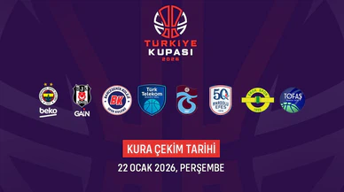Türkiye Kupası’nda 8 takım netleşti: Kura 22 Ocak’ta, dörtlü final Sinan Erdem’de