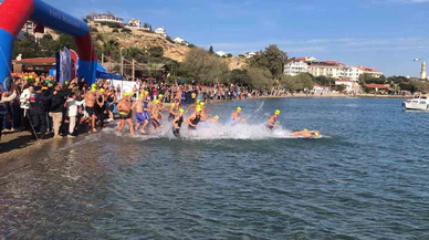 Datça’da yüzücüler bu kez sadece yarışmadı… Denizde başlayan mesaj karaya ulaştı