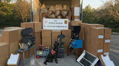 Edirne’de kaçak tütüne büyük darbe... Jandarma 1 milyon makaron ele geçirdi!