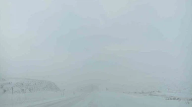 Sivas’ta kar ve tipi hayatı felç etti... Yol trafiğe kapandı, uzun araç kuyrukları oluştu!