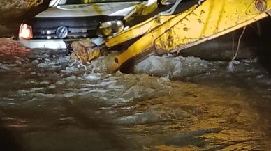 Dere taştı, araç gitti! Bir anlık cesaret, 150 metrelik pişmanlık...