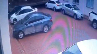 Gaziantep’te site sakinlerine ölüm provası! Saniyelerle gelen felaket kamerada...