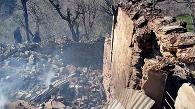 Feke’de yürek yakan yangın... Bir avuç para için alevlere atladı!