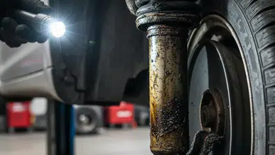 Amortisörün Patlak Olduğu Nasıl Anlaşılır? Sürüş Güvenliğiniz İçin Yağ Sızıntısı, Ses ve Zıplatma Testi