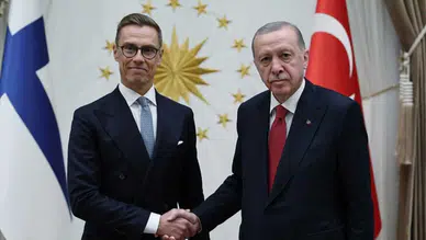 Cumhurbaşkanı Erdoğan, Finlandiya Cumhurbaşkanı Stubb ile görüştü