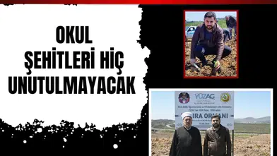 1000 fidan 1000 umut! Okul şehitleri hiç unutulmayacak