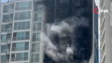 Güney Kore'de 14. katta sır dolu yangın: Önce pencereden düştü, sonra not bulundu!